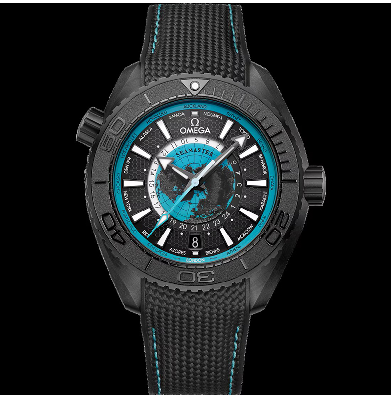 [오메가전문 VS팩토리][스페셜오더]OMEGA- 씨마스터 플래닛 오션 600M 블랙 세라믹 러버 스트랩 45.5mm  