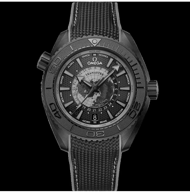 [오메가전문 VS팩토리][스페셜오더]OMEGA- 씨마스터 플래닛 오션 600M 블랙 세라믹 러버 스트랩 45.5mm 