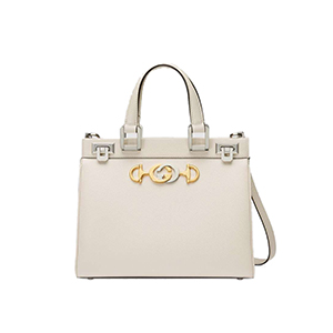 [스페셜오더]GUCCI-569712 9022 구찌 주미 화이트 그레이니 가죽 스몰 탑 핸들백