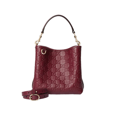 [스페셜오더]GUCCI-815118 6207 구찌 레드 GG 엠블럼 스몰 버킷백