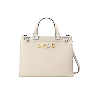[스페셜오더]GUCCI-564714 9022 구찌 주미 화이트 그레이니 가죽 미디엄 탑 핸들백