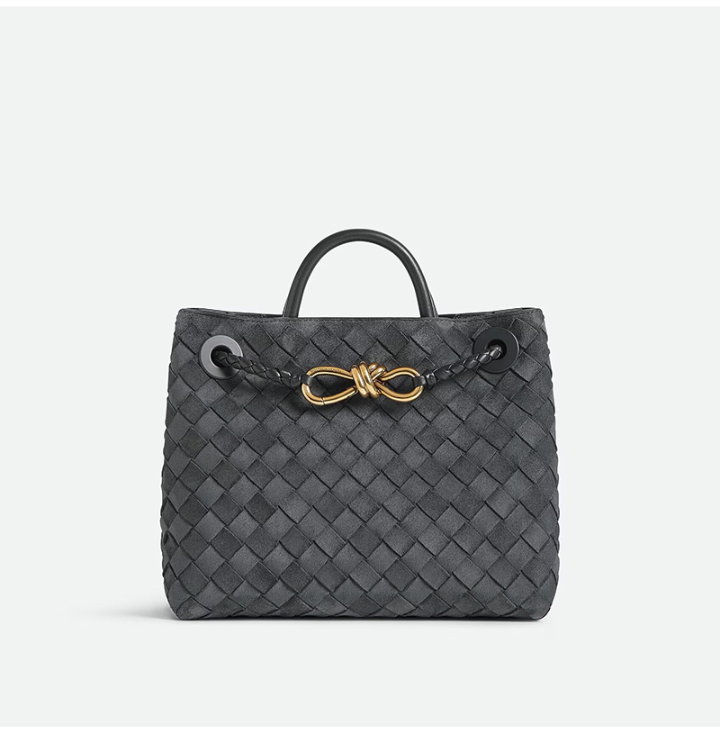 [스페셜오더]BOTTEGA VENETA-743568 보테가 베네타 그래피트 스웨이드  안디아모 스몰 탑 핸들 백 25CM(766014 동일제품)