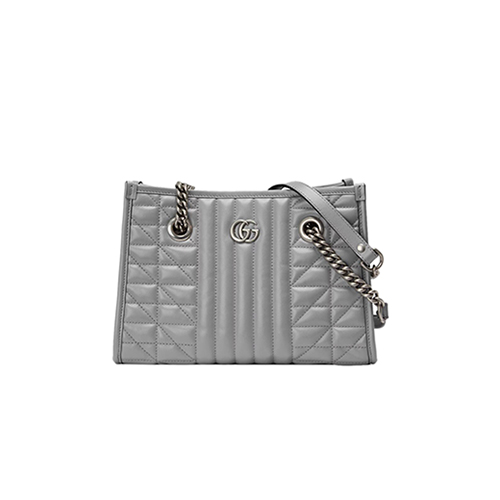 [스페셜오더]GUCCI-681483 1711 구찌 GG 마몽 그레이 가죽 스몰 토트백
