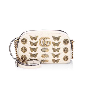 [스페셜오더]GUCCI-447632 8605 구찌 GG Marmont 애니멀 스터드 화이트 숄더 백