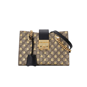 [스페셜오더]GUCCI-498156 8319 구찌 벌 모양 패드락 GG 수프림 숄더백