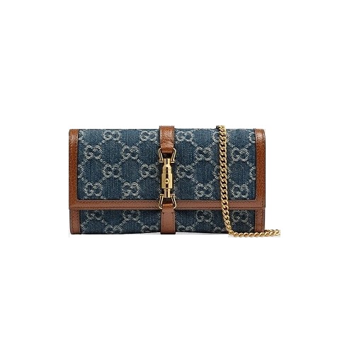 [스페셜오더]GUCCI-652681 8375 구찌 블루 재키 1961 체인 숄더 지갑
