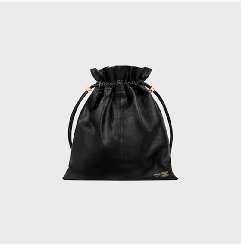 [스페셜오더]CELINE-123662 셀린느 램스킨 크리스탈 파우치 스몰 블랙