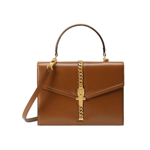 [스페셜오더]GUCCI-602781 2535 구찌 브라운 실비 1969 스몰 탑 핸들 백