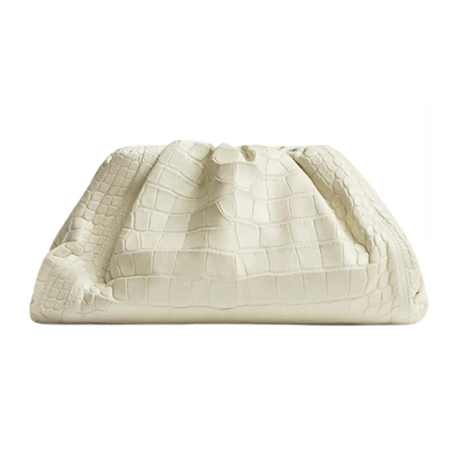 [스페셜오더]BOTTEGA VENETA-576227 보테가 베네타 화이트 악어가죽 파우치