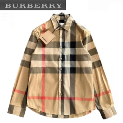 BURBERRY-08177 버버리 베이지 체크 무늬 셔츠 남여공용
